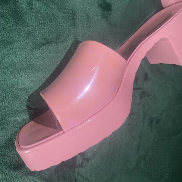 Lemonade Pink Women's Slip-on Sandals Size 8 Dolls Kill - Picture 4 of 9